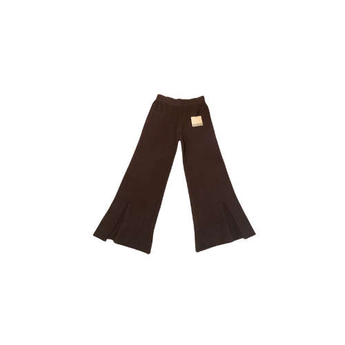 Pantalone a zampa marrone